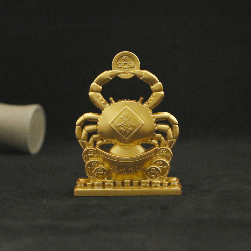 Brass material crab money clip shaped ornament