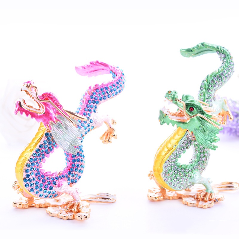 Dragon shaped enamel handicraft ornaments