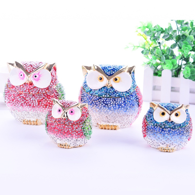 Owl shaped jewelry box