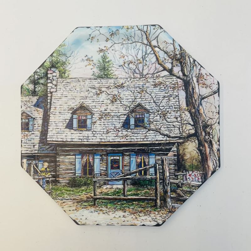 Various styles of coasters