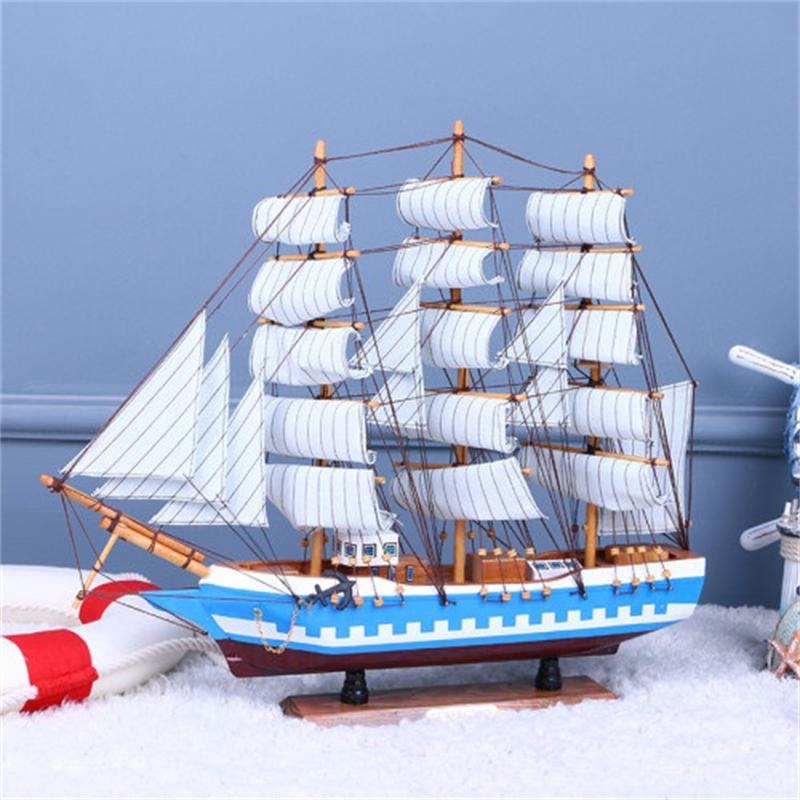 33cm sailboat black pirate boat ornament