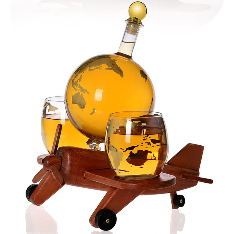 Creative airplane shaped wine bottle decanter