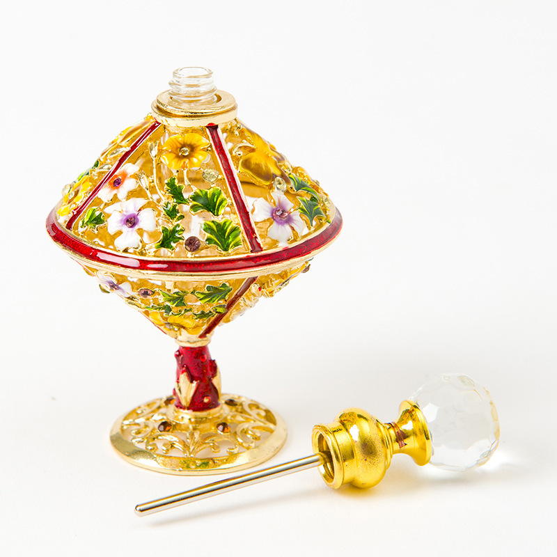 Creative colored enamel perfume bottle