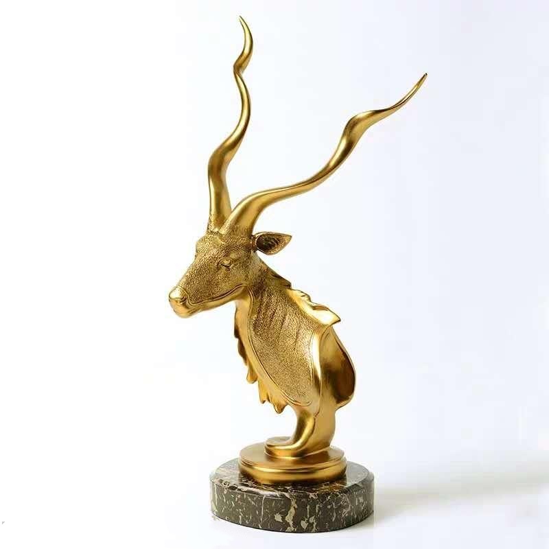 Decorative deer head ornament