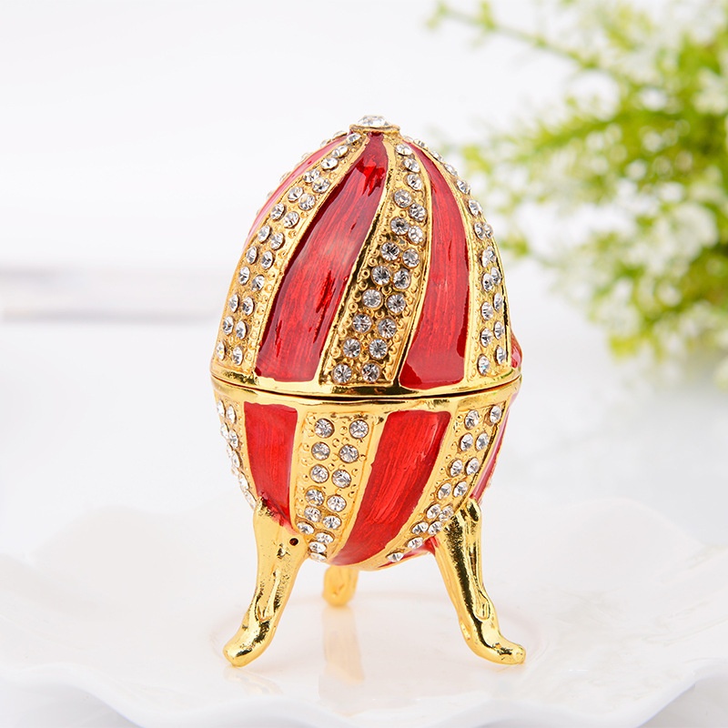 Easter egg castle shaped ornament
