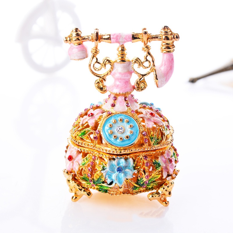 Phone shaped jewelry box ornament