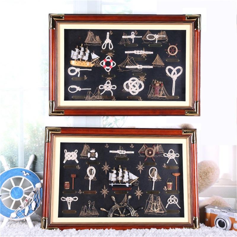 3D hemp rope sailor knot wall decoration
