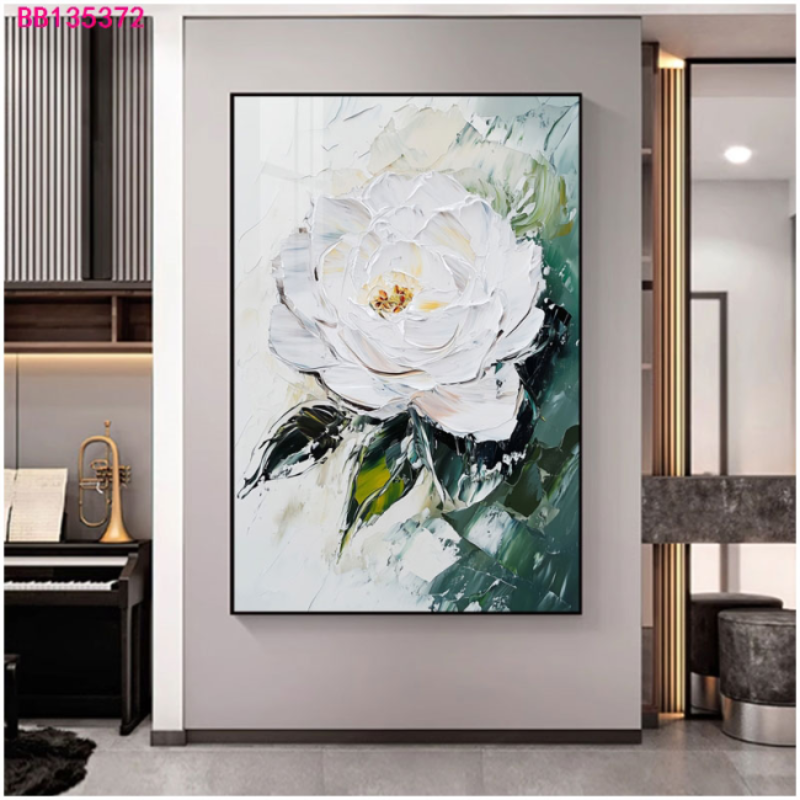 Hand drawn colorful oil painting hanging painting