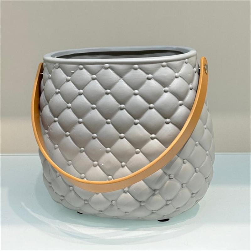 Handbag style ceramic jewelry ornaments