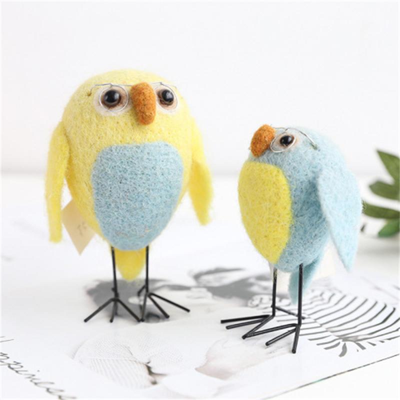 Owl wool felt toy ornament