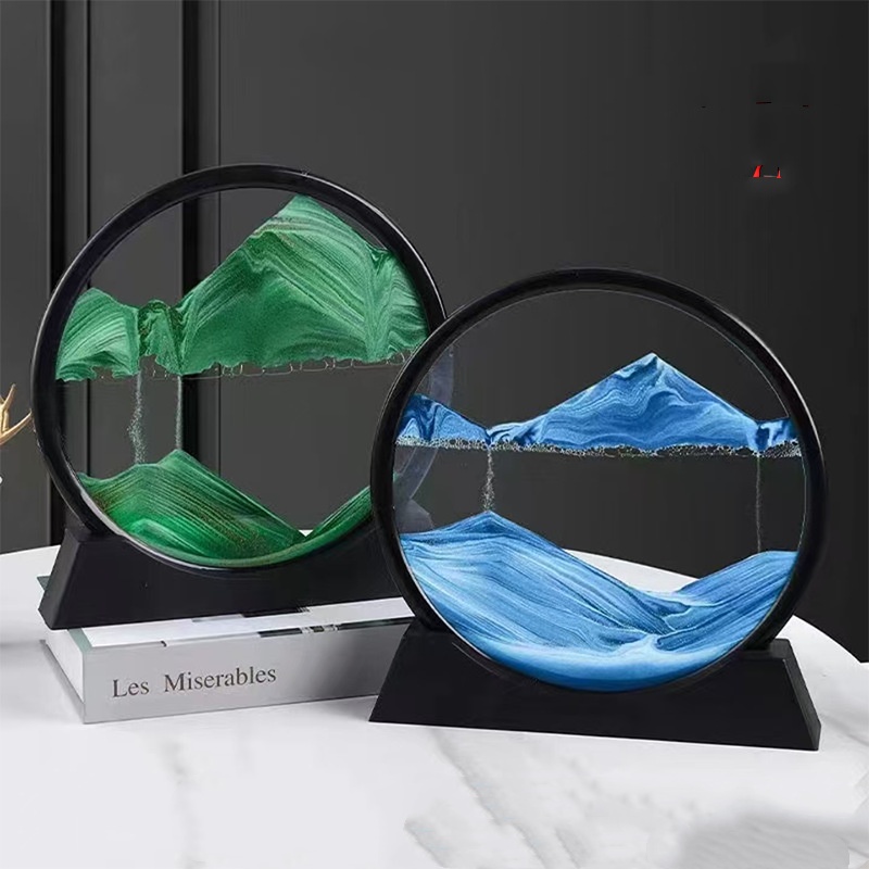 Circular sand hourglass decorative ornament