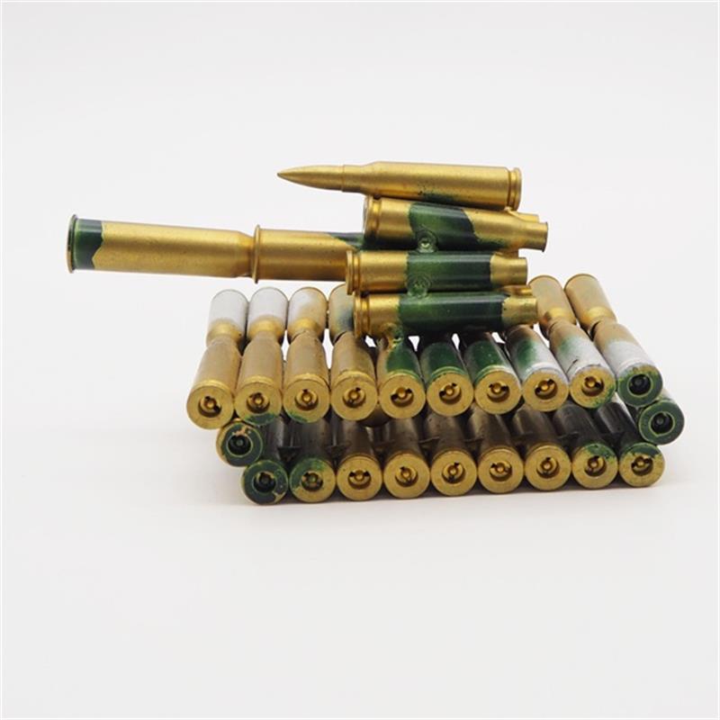 Camouflage Tank Model Made from Bullet Casings