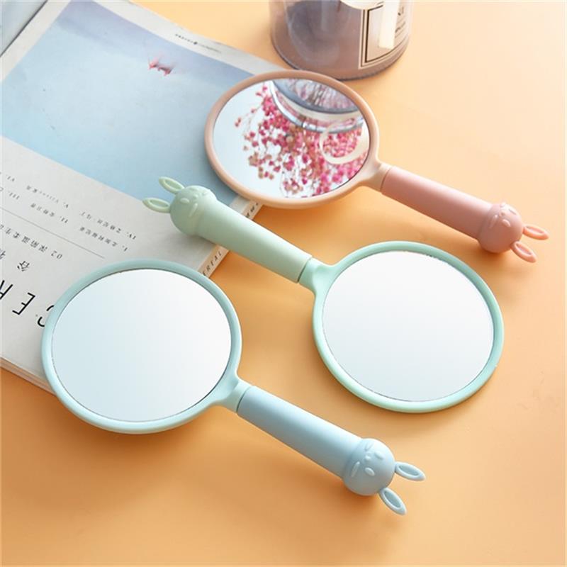 Cute Rabbit Ear Handle Makeup Mirror