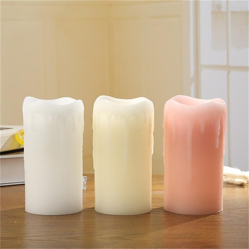 LED cylindrical tear candle