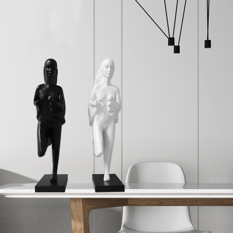 Minimalist Running Figure Ornament