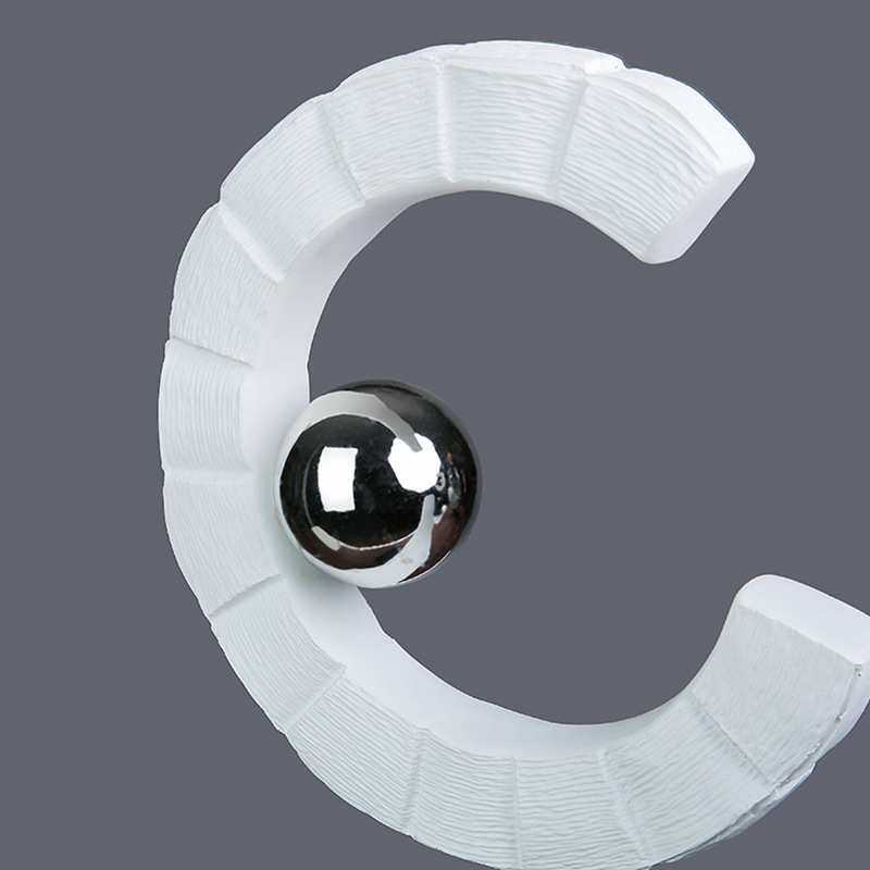 C-Shaped Curve Spherical Ornament