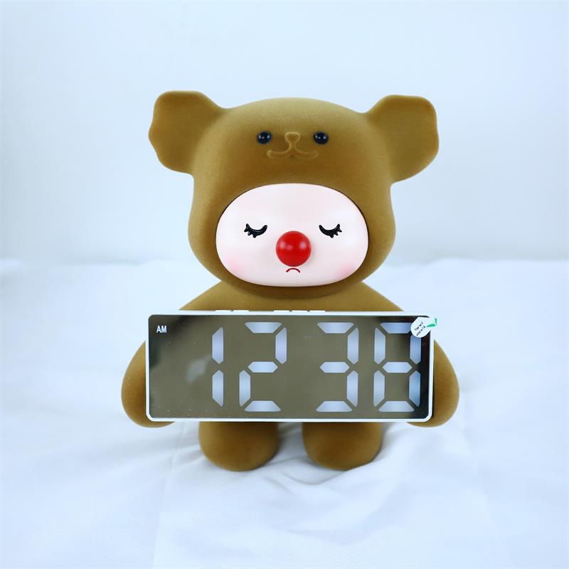Cute bear shaped LED digital clock