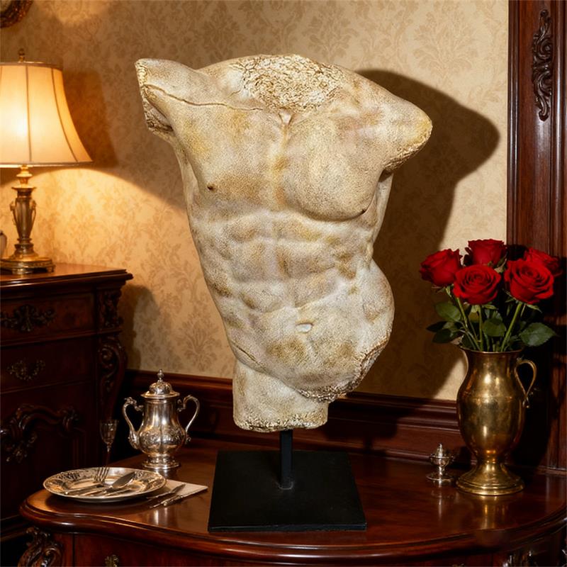 Half body Portrait Space Art Sculpture