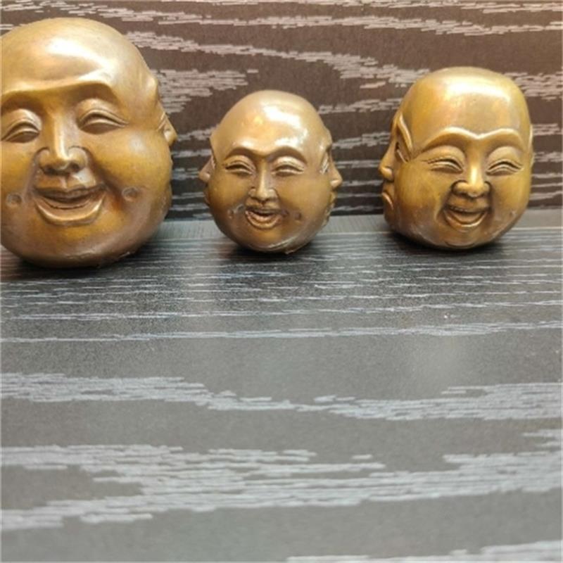 Antique Brass Hollow Small Four-Sided Buddha