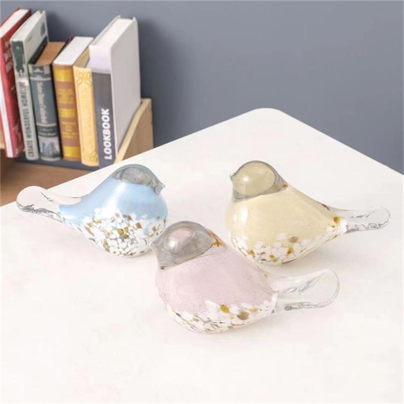 Colorful Bird-Shaped Glass Art | Decor & Gift Ideas
