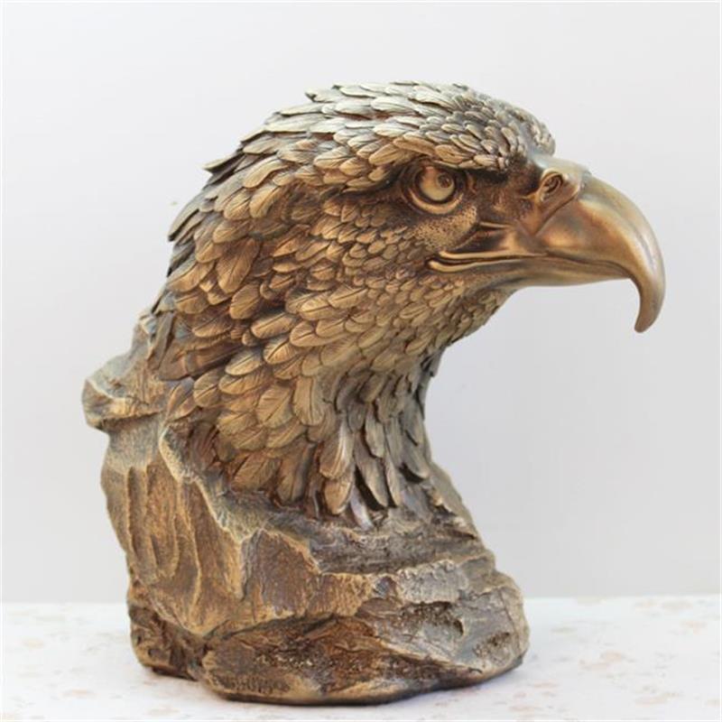 Bronze Colored Eagle Head Resin Ornament