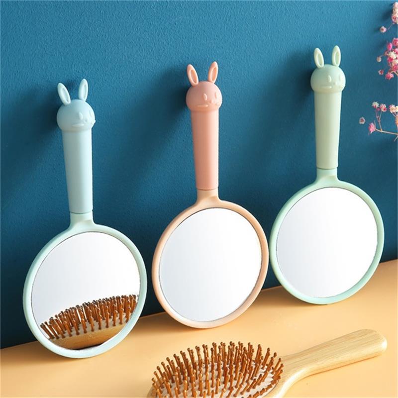Cartoon Round Mirror Comb Decorative Accessory