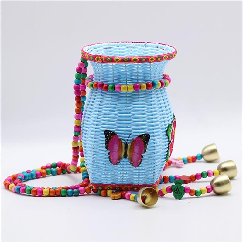 Children’s Toy Colorful Bamboo Basket: Decorative & Functional Storage