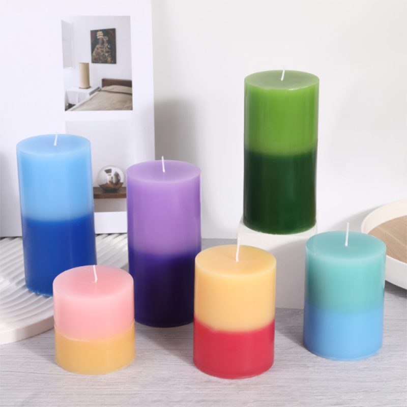 Creative Colorful Cylinder Candles