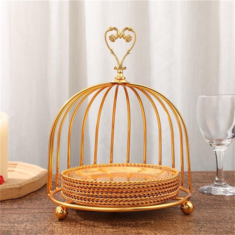 Dessert Cake Golden Cage Plate: Styling, Gifting, and Display