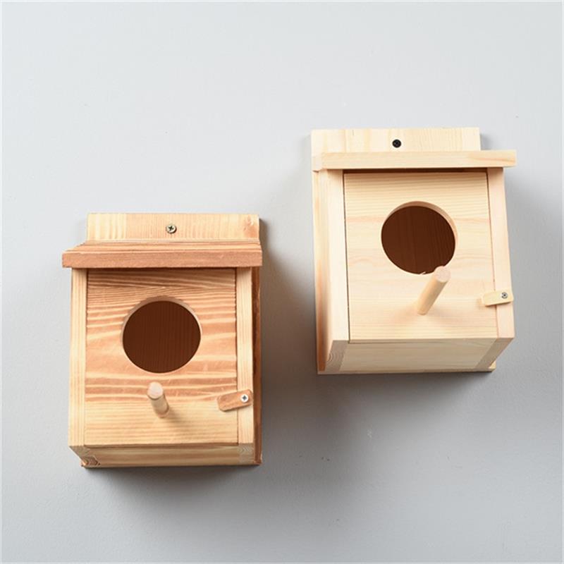 Outdoor Wooden Bird Nest: Decorative Garden Nesting Shelters