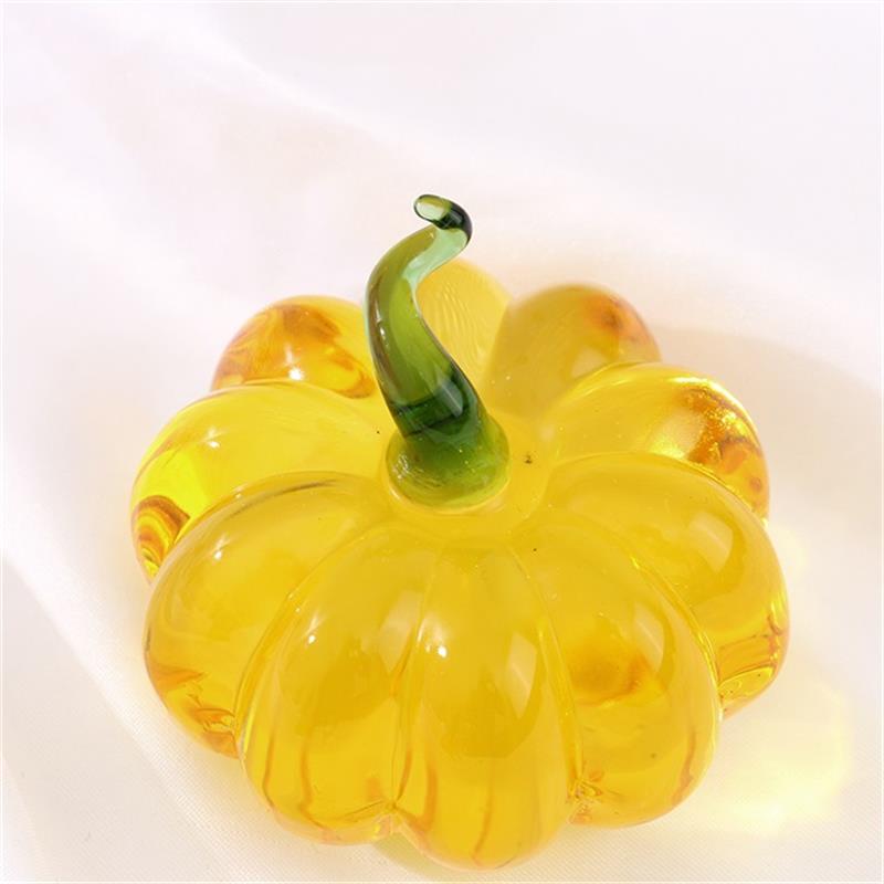 Crystal Glass Pumpkin Decoration