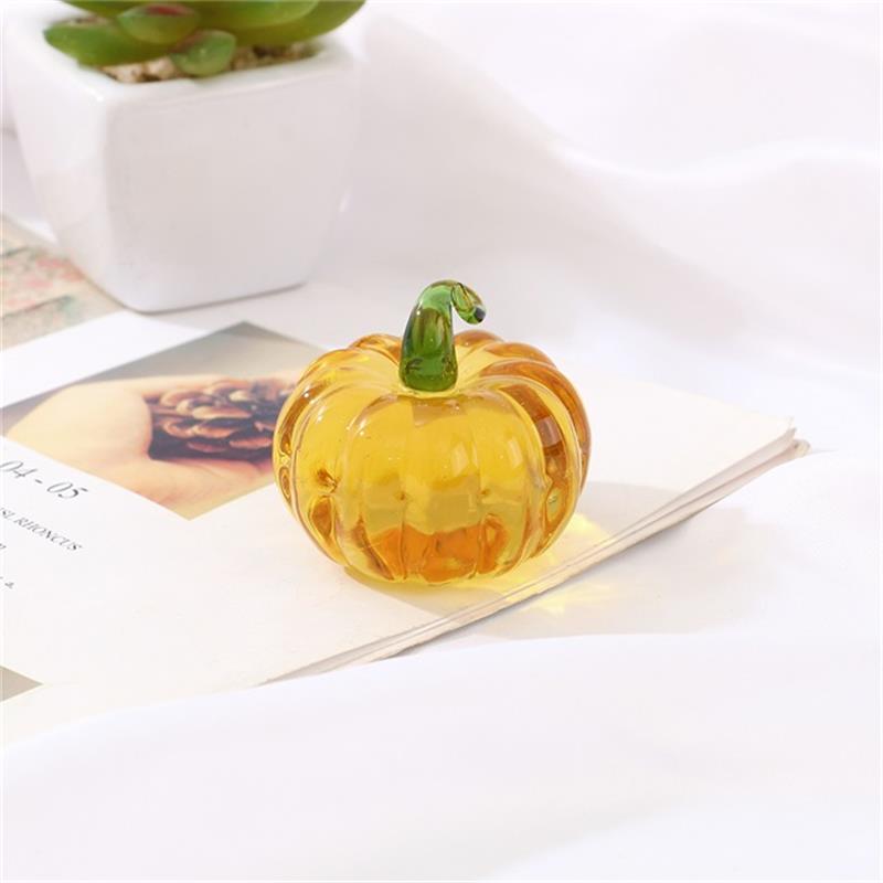 Crystal Glass Pumpkin Decoration