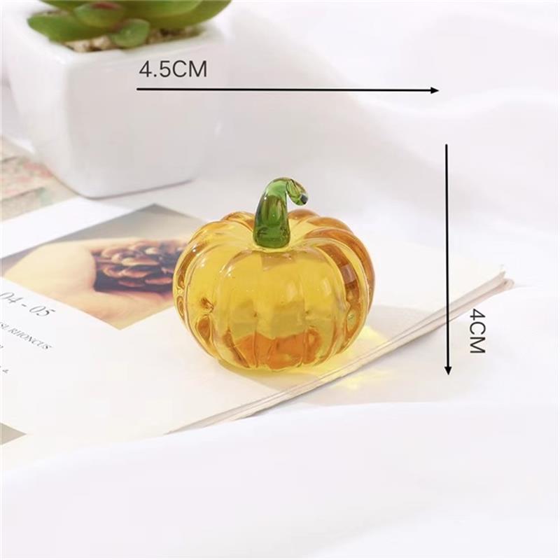 Crystal Glass Pumpkin Decoration
