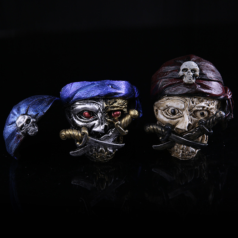 Pirate Skull Ashtray Craft