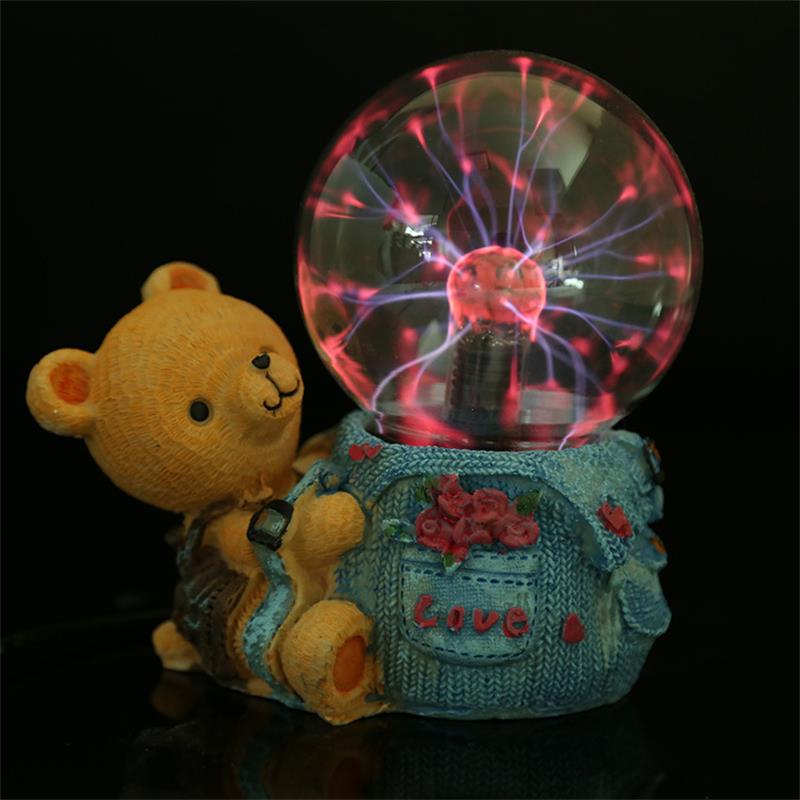 Bear and Backpack Plasma Ball