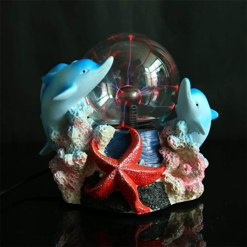 3D Dolphin Crystal Ball Lamp