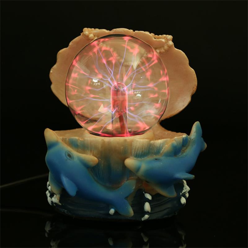 Seashell Crystal Glowing Ball Resin Figurine