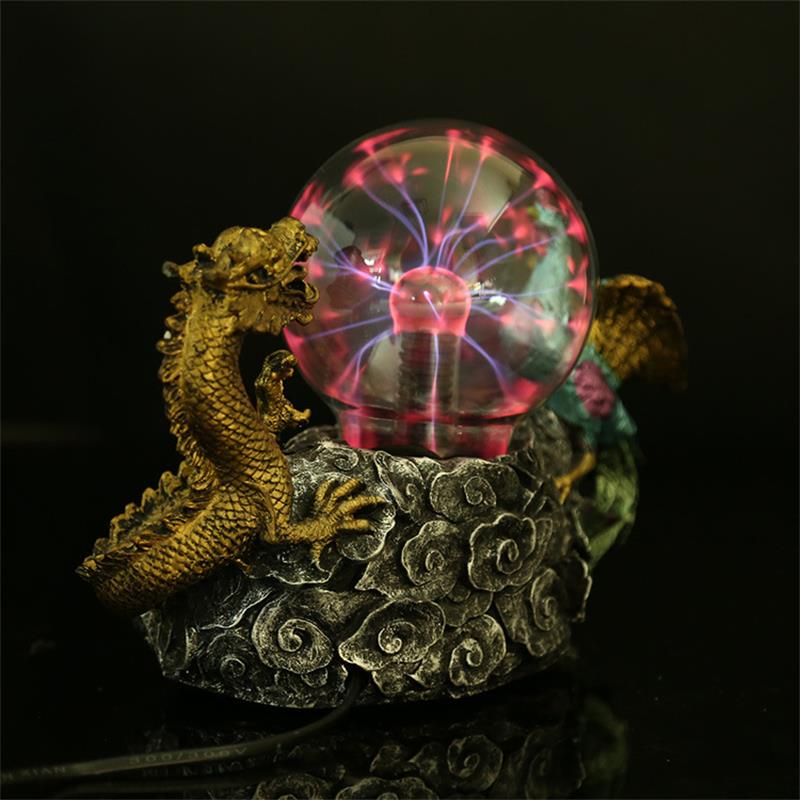 Dragon and Phoenix Crystal Electrostatic Induction Ball