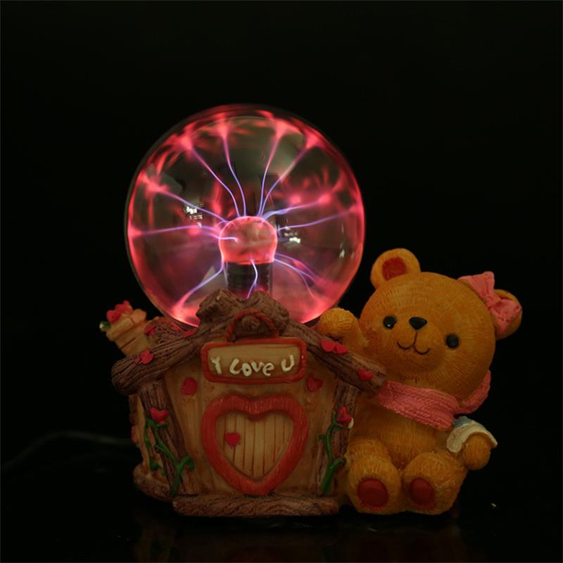 Bear Plasma Ball Decorative Object