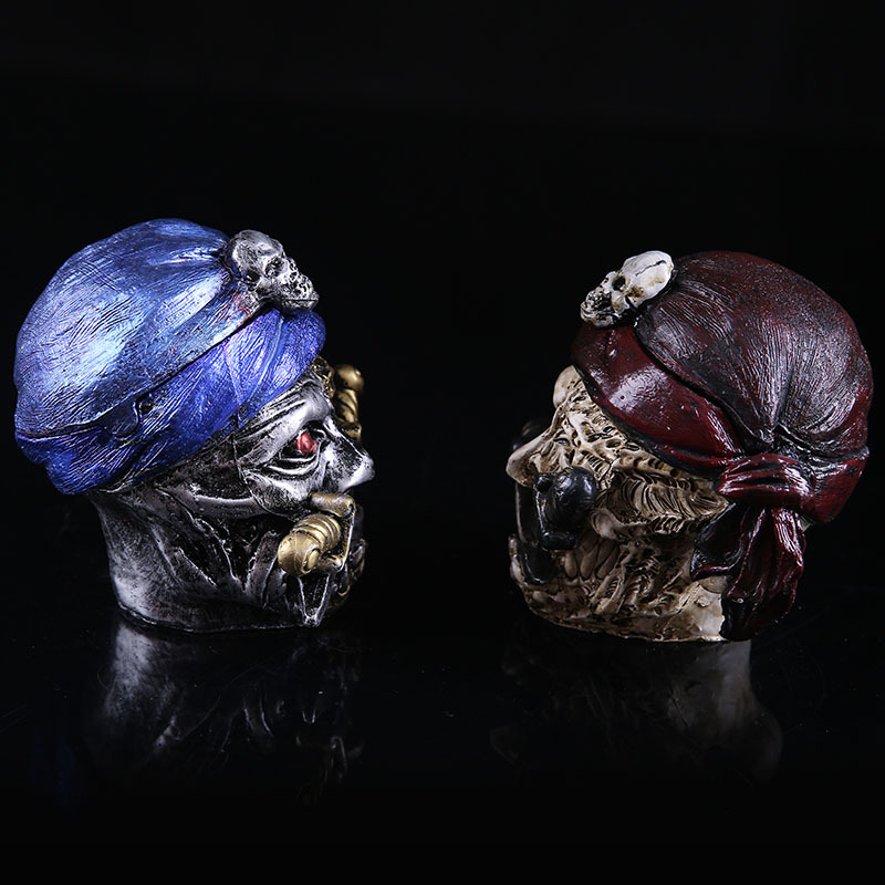 Pirate Skull Ashtray Craft