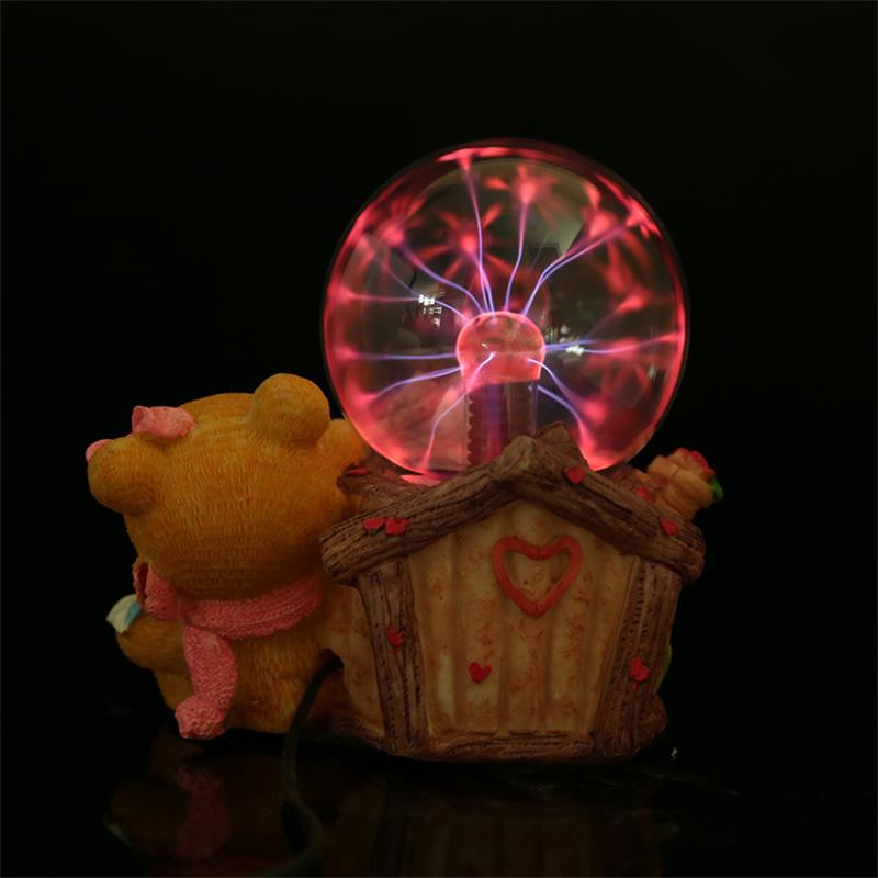 Bear Plasma Ball Decorative Object