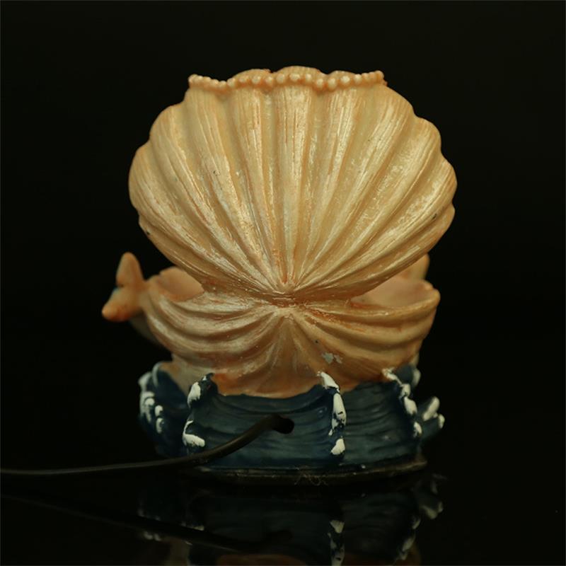 Seashell Crystal Glowing Ball Resin Figurine