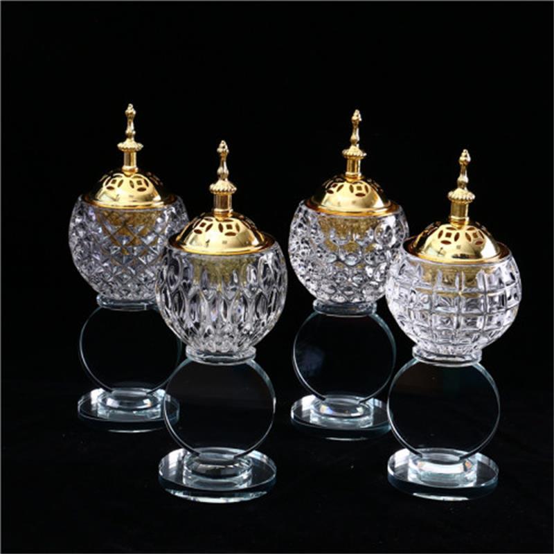 Crystal Incense Burner Home Decor Craft Ornament