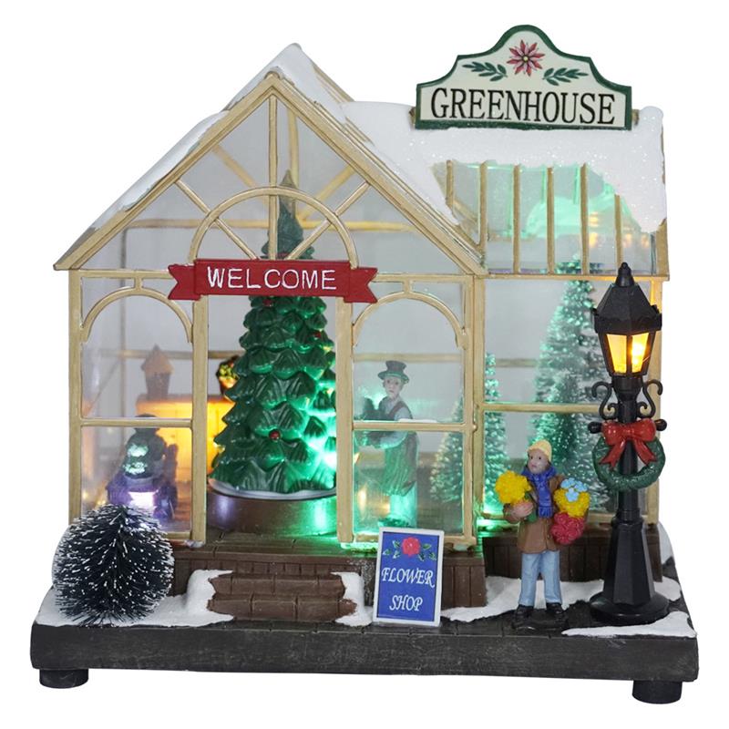 Glowing Christmas House Ornament