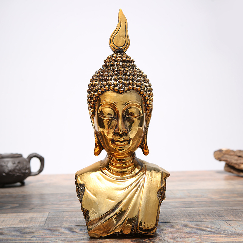 The Thai Gold Buddha Bust